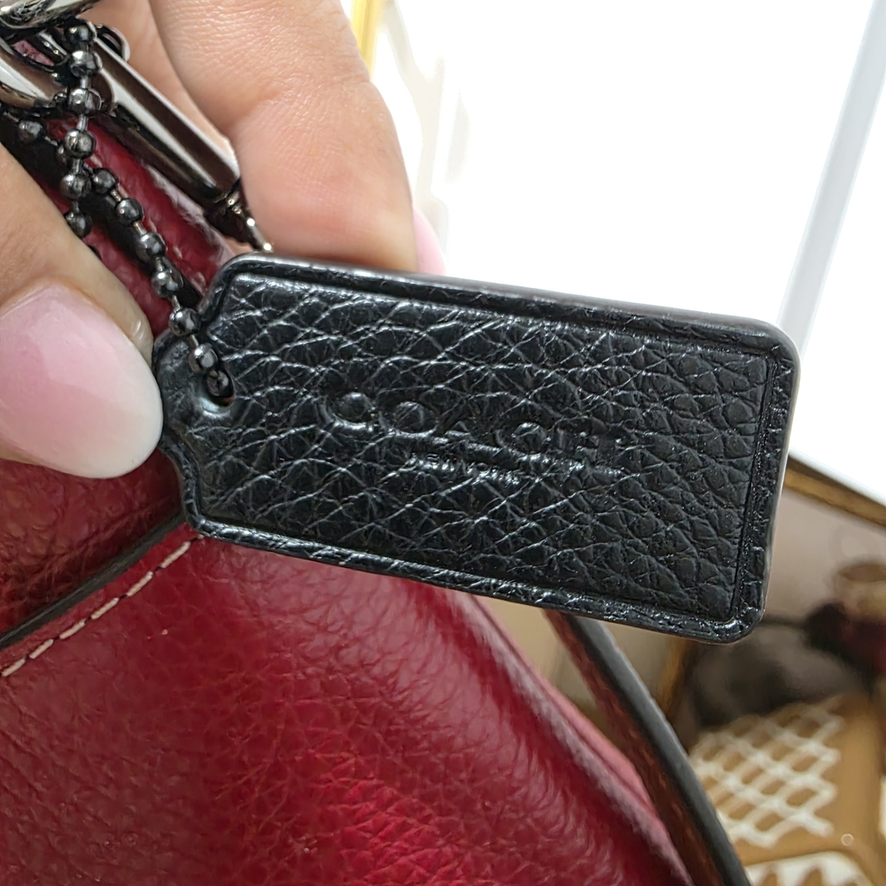 Coach Red Leather Crossbody Bag - Picture 4 of 13